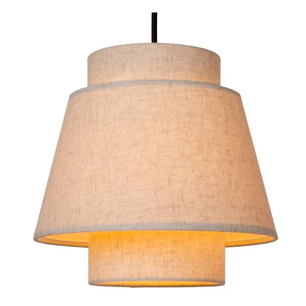 Lucide TRIBUTE - Pendelleuchten - Ø 76 cm - 3xE27 - Beige - detail 1